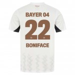 Günstige Fußballtrikots Bayer 04 Leverkusen Victor Boniface 22 Auswärtstrikot 2024-25 Kurzarm